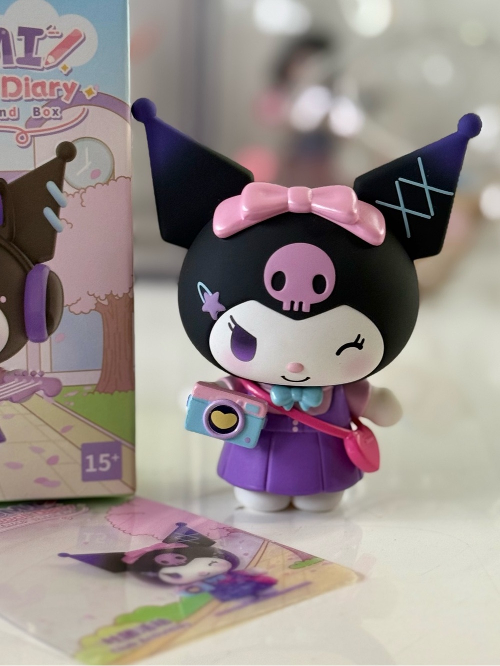 Kuromi Figurine school of diary. Confirmed box!